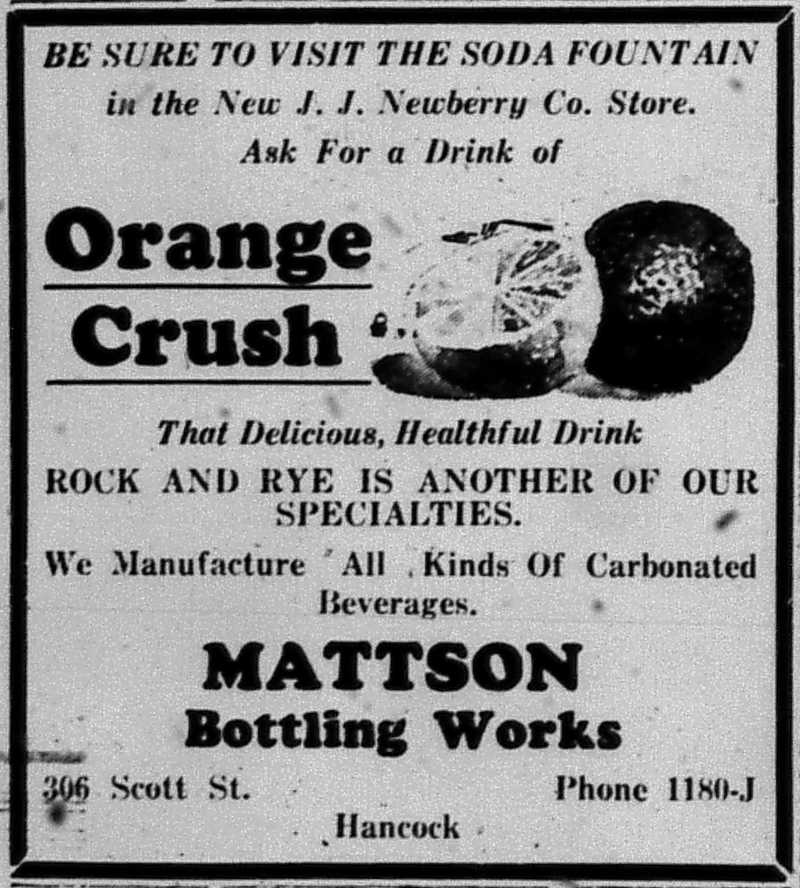 Newspaper ad - <i>The Evening Copper Journal</i>, 04 Aug 1936